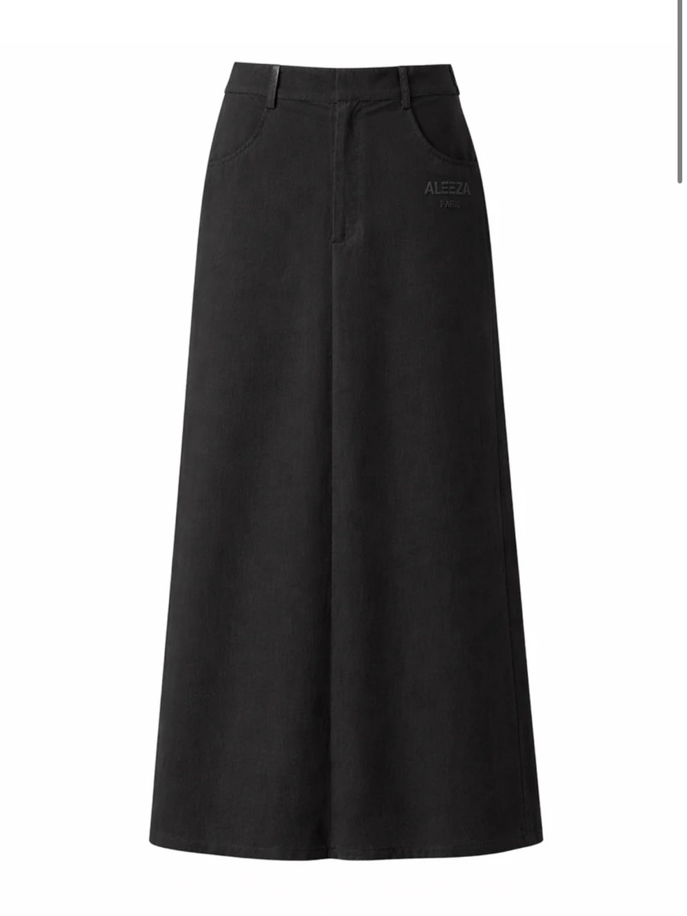 Aleeza Paris Black Urban Maxi Skirt Size 1X